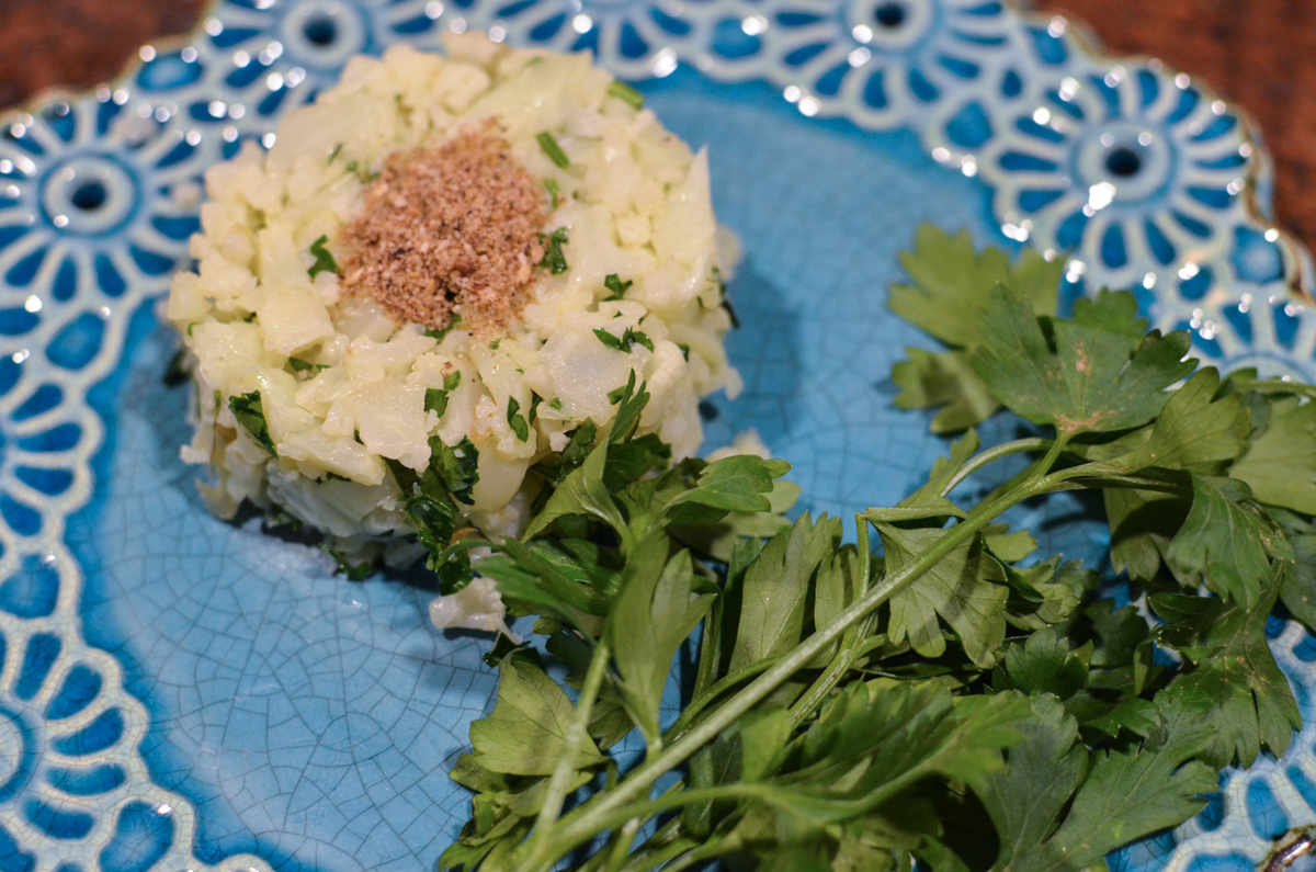 como fazer arroz de couve flor
