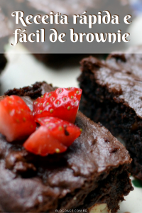 Receita rápida e fácil de brownie