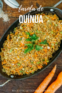 Farofa de quínua Farofa de quinoa