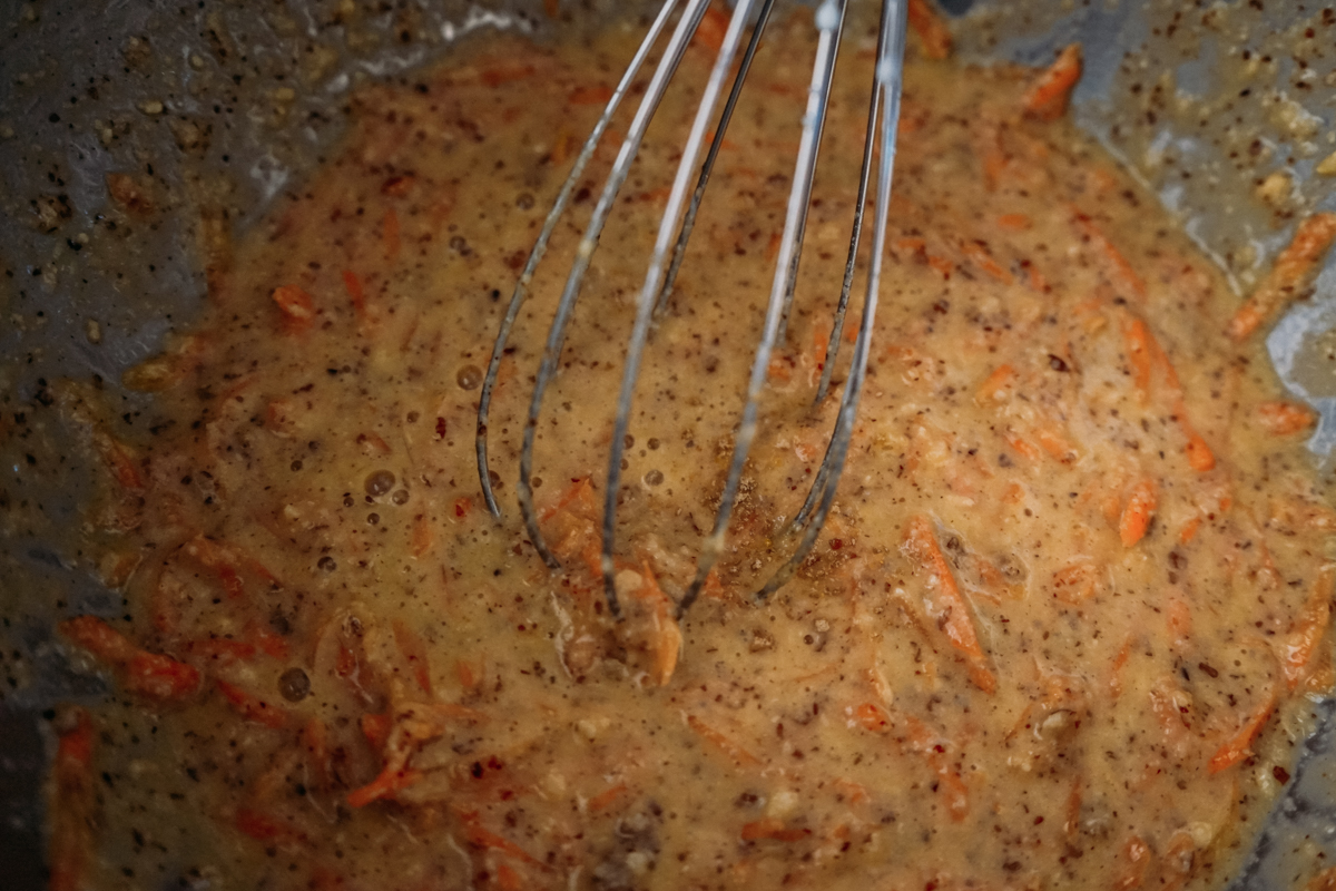 Pão de cenoura com farinha de linhaça